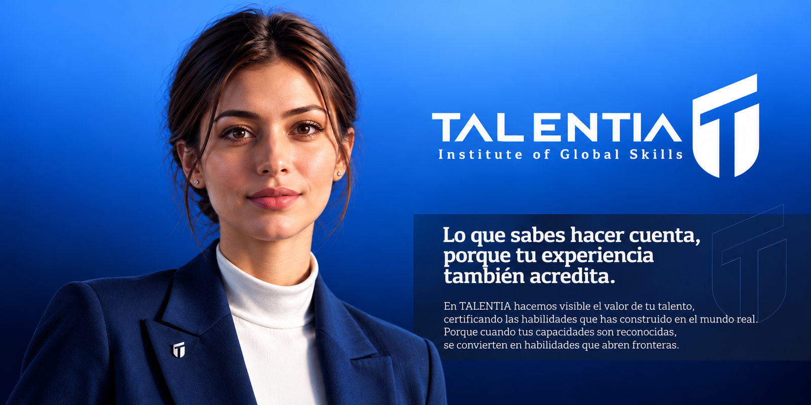 Talentia — Institute of Global Skills. Lo que sabes hacer cuenta, porque tu experiencia también acredita.